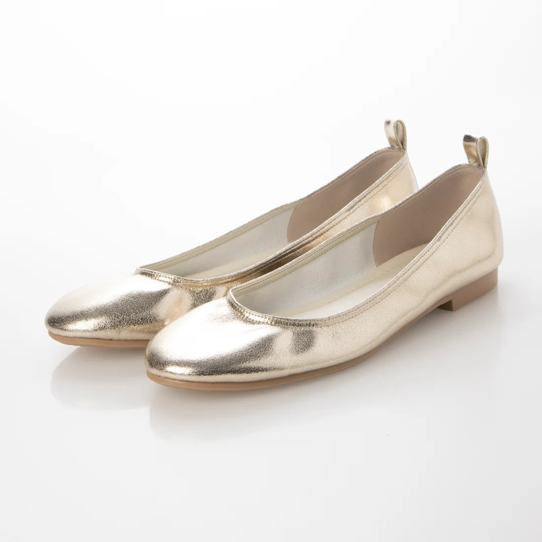 日本製 [23AW] Launa lea ballet 金屬圓頭芭蕾舞鞋 (B3004) (Platinum)