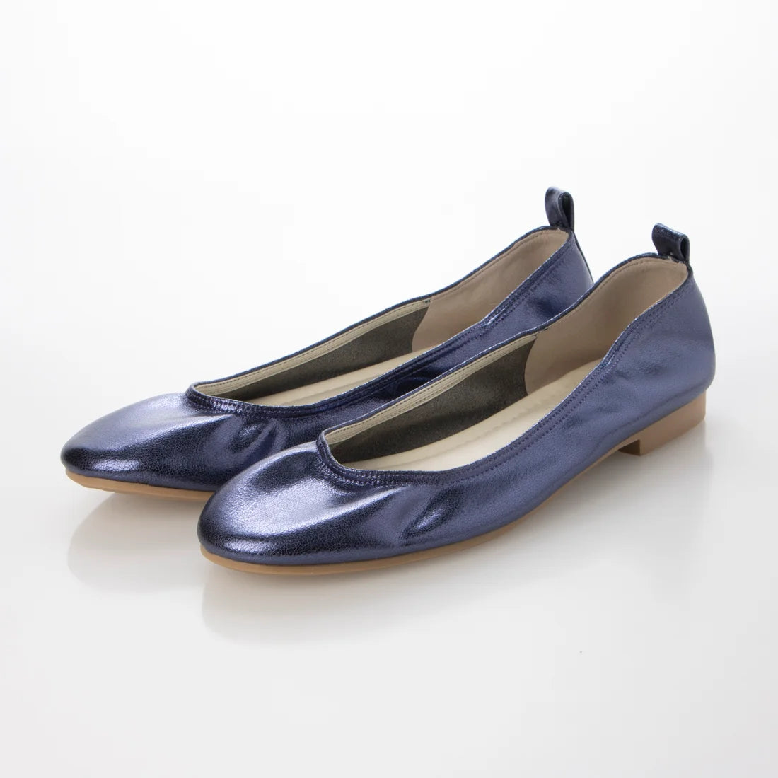 日本製 [23AW] Launa lea ballet 金屬圓頭芭蕾舞鞋 (B3004) (Navy)