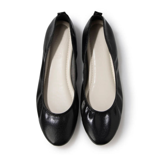 日本製 [23AW] Launa lea ballet 金屬圓頭芭蕾舞鞋 (B3004) (Black)