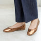 日本製 [23AW] Launa lea ballet 金屬圓頭芭蕾舞鞋 (B3004) (Black)