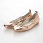 日本製 [23AW] Launa lea ballet 金屬圓頭芭蕾舞鞋 (B3004) (Pink beige )