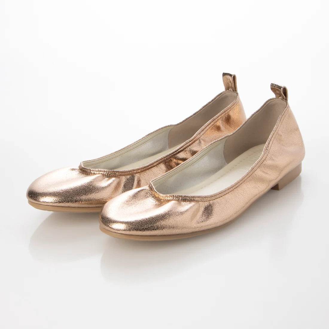 日本製 [23AW] Launa lea ballet 金屬圓頭芭蕾舞鞋 (B3004) (Pink beige )