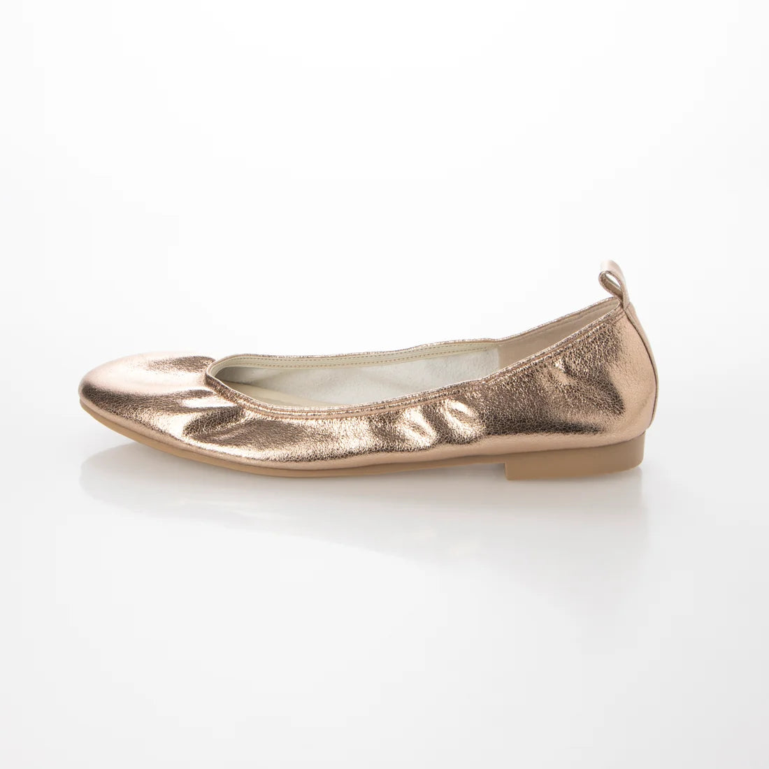 日本製 [23AW] Launa lea ballet 金屬圓頭芭蕾舞鞋 (B3004) (Pink beige )