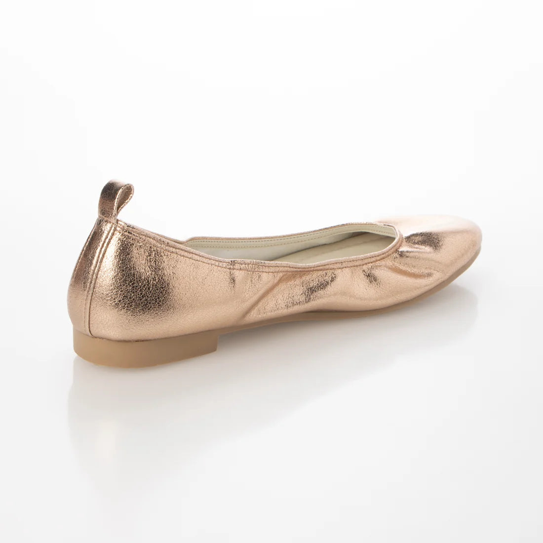 日本製 [23AW] Launa lea ballet 金屬圓頭芭蕾舞鞋 (B3004) (Pink beige )