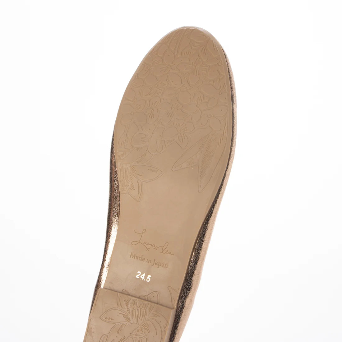 日本製 [23AW] Launa lea ballet 金屬圓頭芭蕾舞鞋 (B3004) (Pink beige )