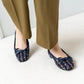 日本製 [23AW] Launa lea 芭蕾花呢方頭芭蕾舞鞋 (B7605A) (Navy Z/C)