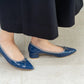 日本製[23AW] Launa lea ballet RainyDay 尖頭跟芭蕾舞鞋 (RB9402A) (Blue GreenE/C)（ブルーグリーンE/C）