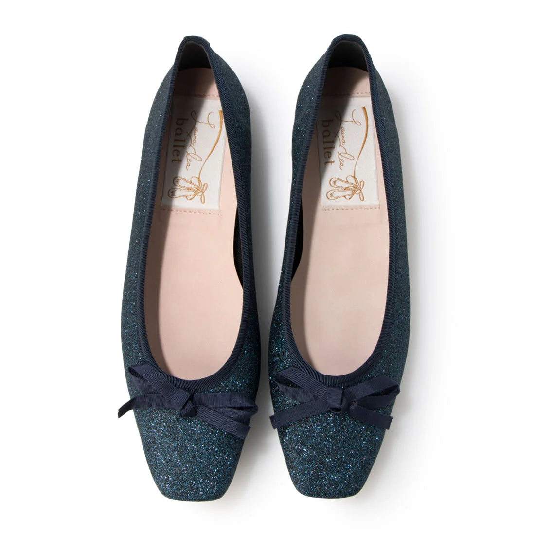 日本製 Launa lea芭蕾舞閃光方頭芭蕾舞鞋(B7606A)( Blue Z)