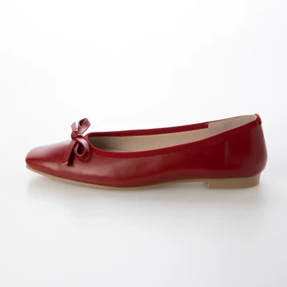 日本製 Launa lea 方頭芭蕾晴雨鞋 ( RB7003A ) (紅色/Red)