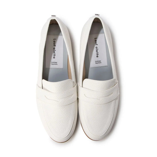 日本製 Lauf Oletta[All Weather] 全天候柔軟便士樂福鞋 (LRH104 WHITE) (白色)