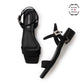 日本製 Lauf Oletta 3cm 串珠方形涼鞋 (L117 Black-Z) (黑色)