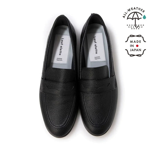 日本製 Lauf Oletta [All Weather] 全天候柔軟便士樂福鞋 (LRH104W BLACK) (黑色)